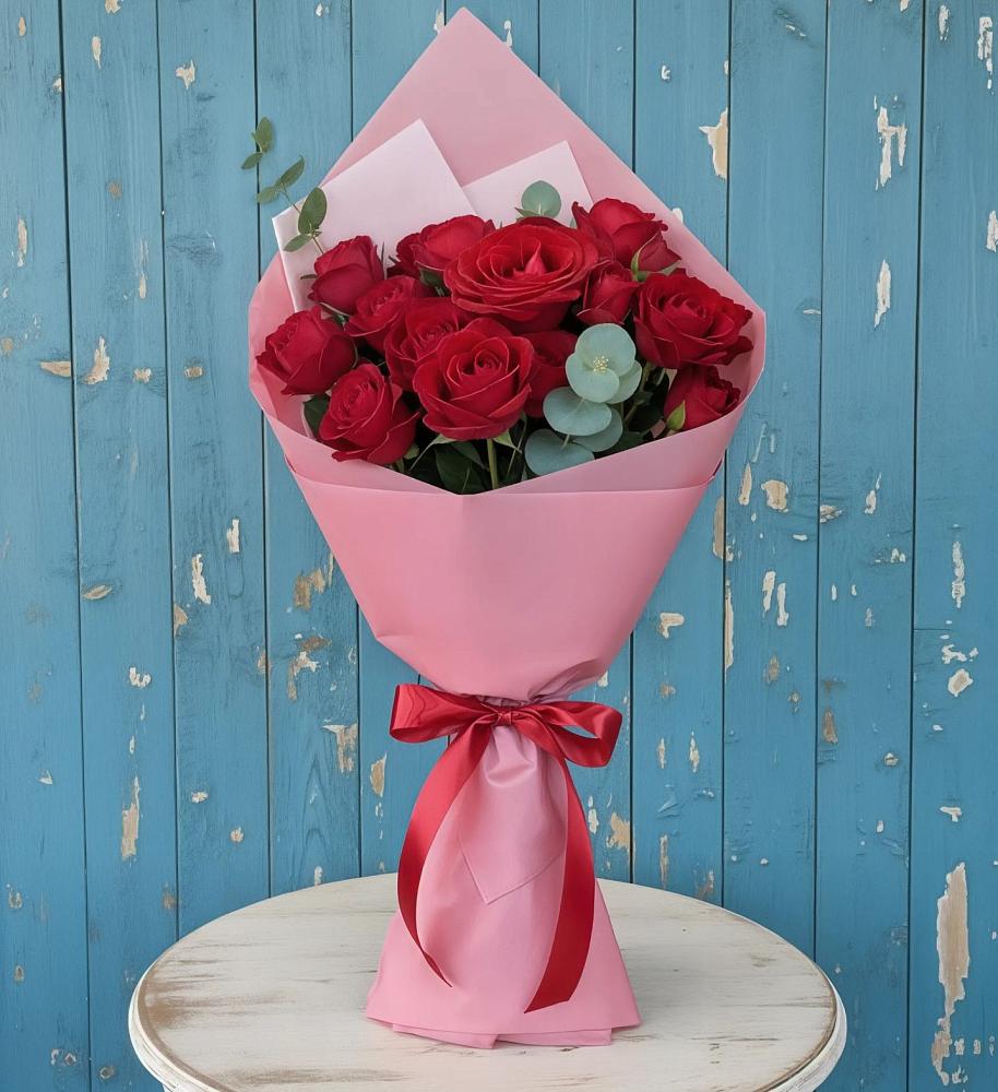 Букет красный бархат в Агинском Букет цветов из: Розы в Агинском