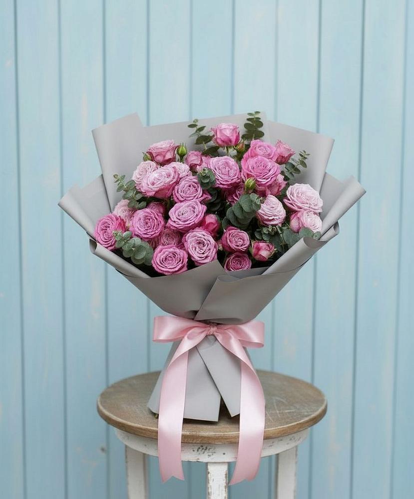 Композиция Яркий комплимент в Агинском Букет цветов из: Розы в Агинском