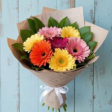 Букет яркий день в Агинском Букет цветов из:  Герберы в Агинском