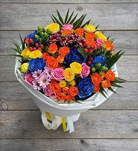 Букет цветов из:  Розы и Хризантемы #REPLACE_PRED# Агинском