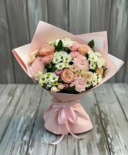 Букет цветов из:  Гвоздики, Розы и Хризантемы в Агинском