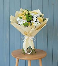 Букет цветов из:  Хризантемы и Розы в Агинском