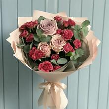 Букет цветов из:  Гвоздики и Розы в Агинском